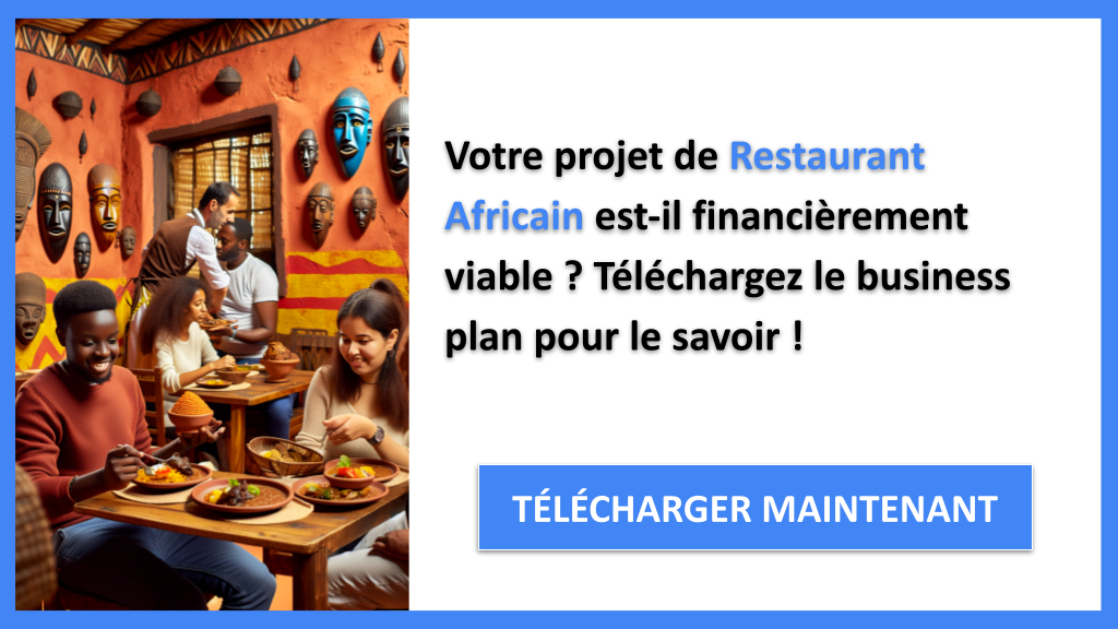 Exemple Business Plan pour Restaurant Africain - Restaurant Africain Plan financier Exemple- CTA1
