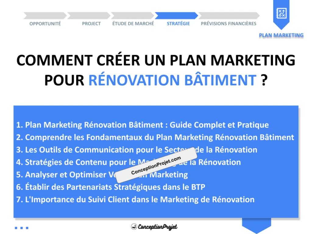 Plan Marketing Rénovation Bâtiment 2026 : Guide Complet 2 Plan Marketing Rénovation Bâtiment 2026 : Guide Complet