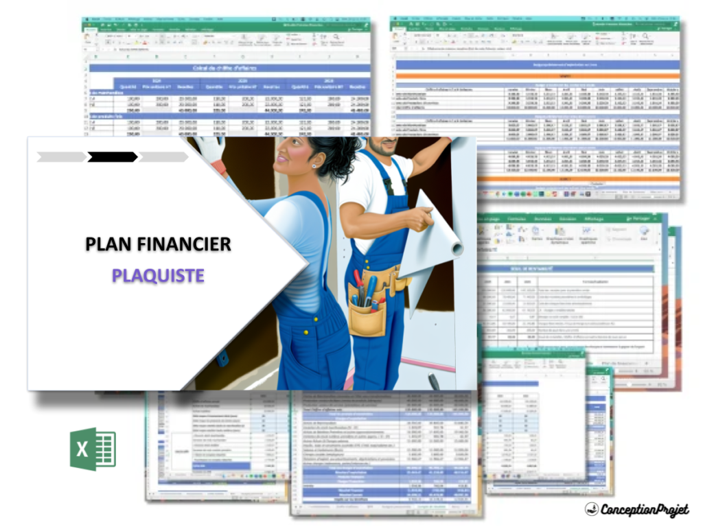 Plaquiste Plan financier Exemple Cover