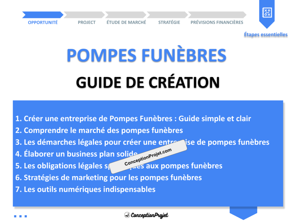 Pompes Funebres Guide de Creation Cover