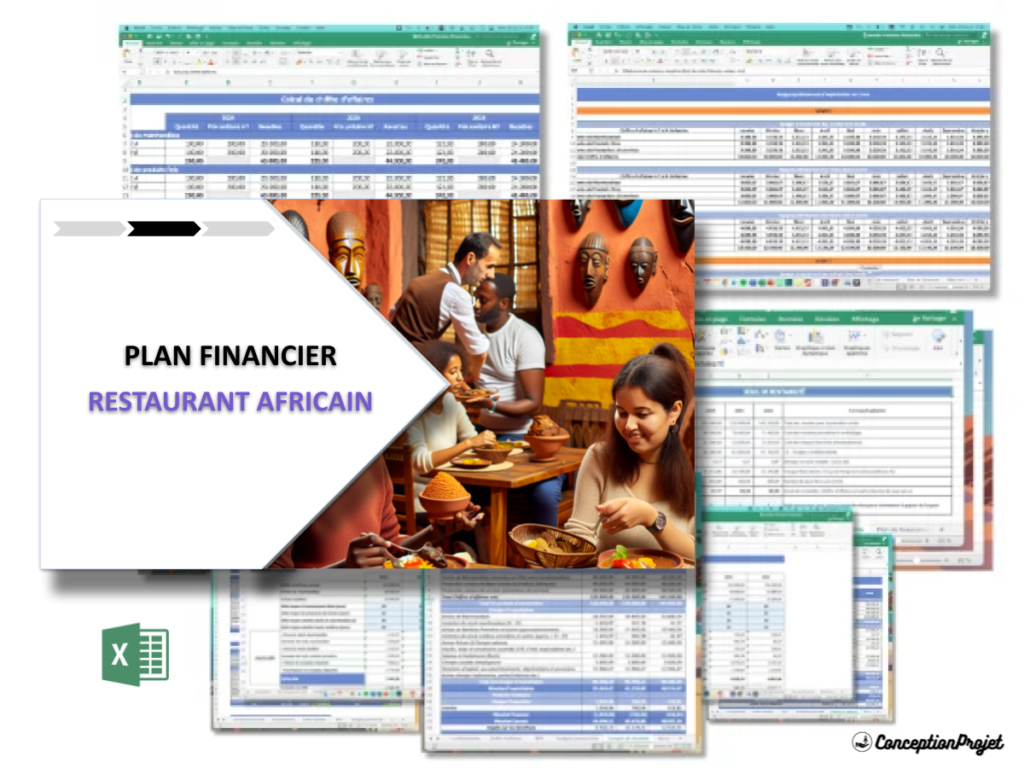 Restaurant Africain Plan financier Exemple Cover