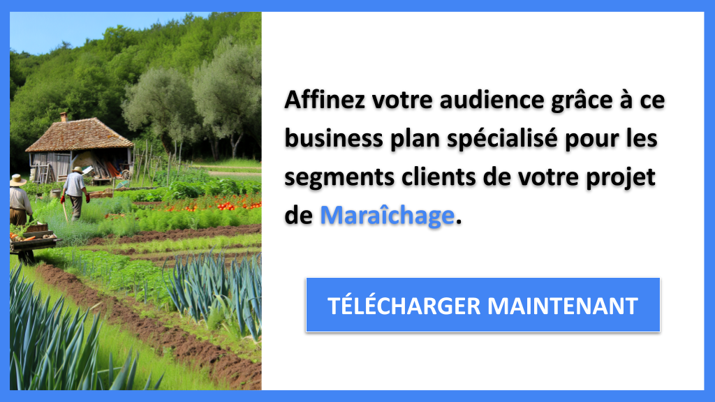 Exemple Business Plan pour Maraîchage - Segments Clients Maraîchage- CTA2