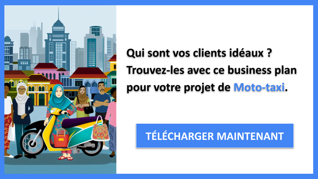 Exemple Business Plan pour Moto-taxi - Segments Clients Moto-taxi- CTA1