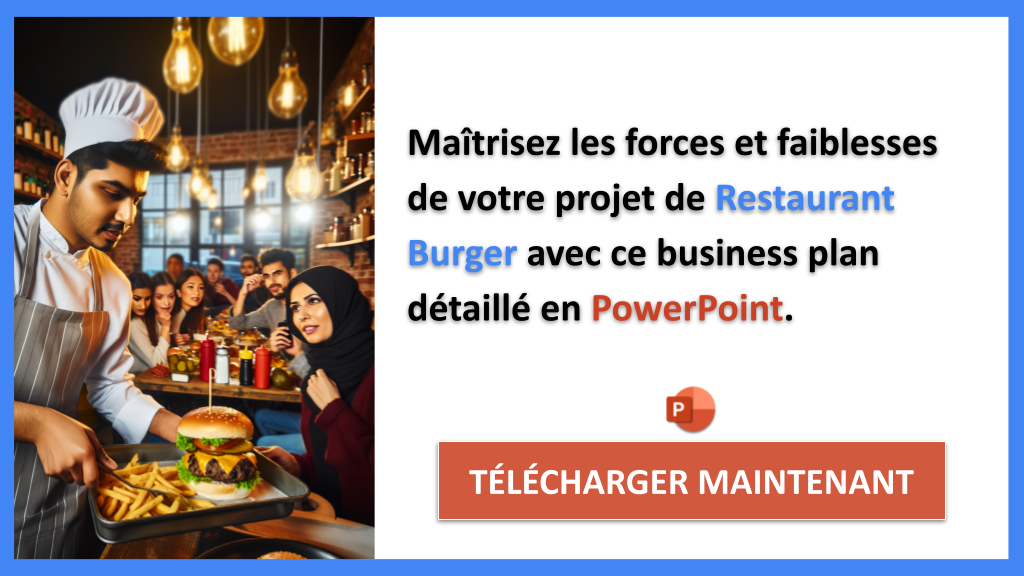 Exemple Business Plan pour Restaurant Burger - Analyse SWOT Restaurant Burger- CTA2