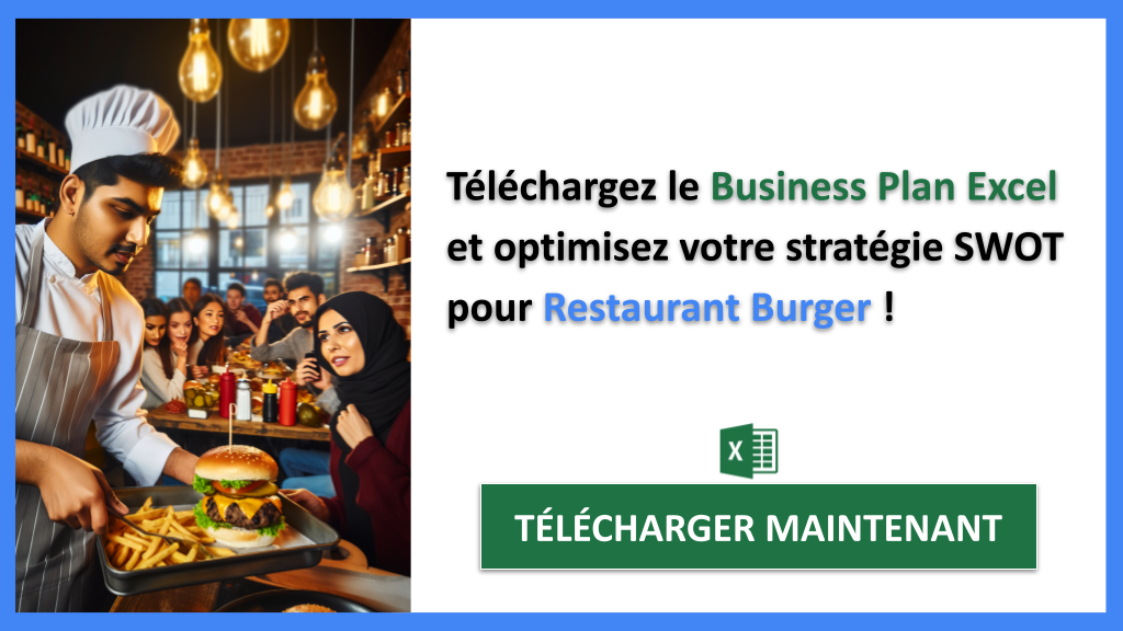 Exemple Business Plan pour Restaurant Burger - Analyse SWOT Restaurant Burger- CTA3