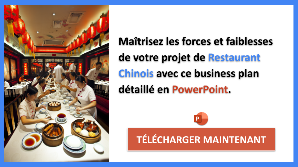 Exemple Business Plan pour Restaurant Chinois - Analyse SWOT Restaurant Chinois- CTA2