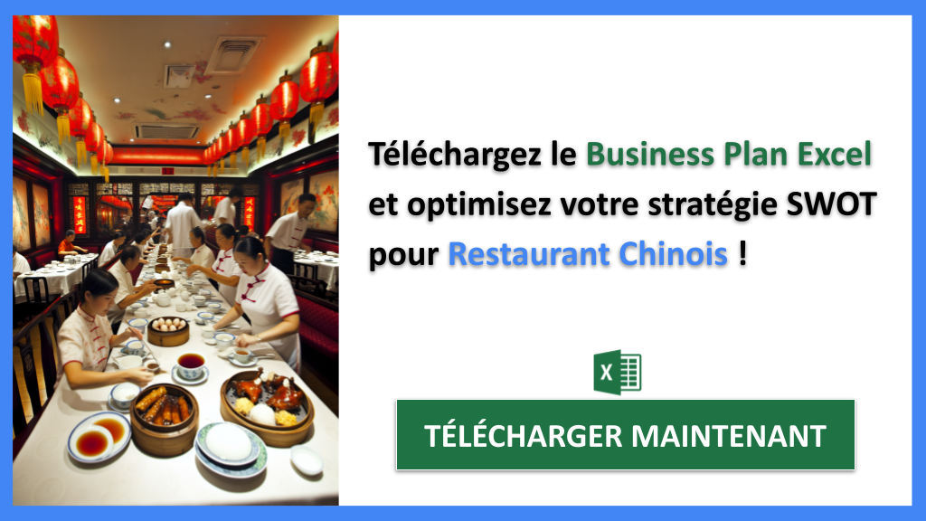 Exemple Business Plan pour Restaurant Chinois - Analyse SWOT Restaurant Chinois- CTA3