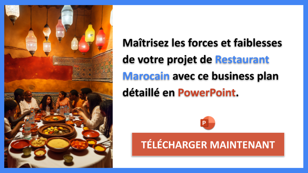 Exemple Business Plan pour Restaurant Marocain - Analyse SWOT Restaurant Marocain- CTA2