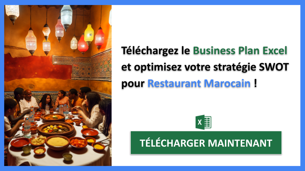 Exemple Business Plan pour Restaurant Marocain - Analyse SWOT Restaurant Marocain- CTA3