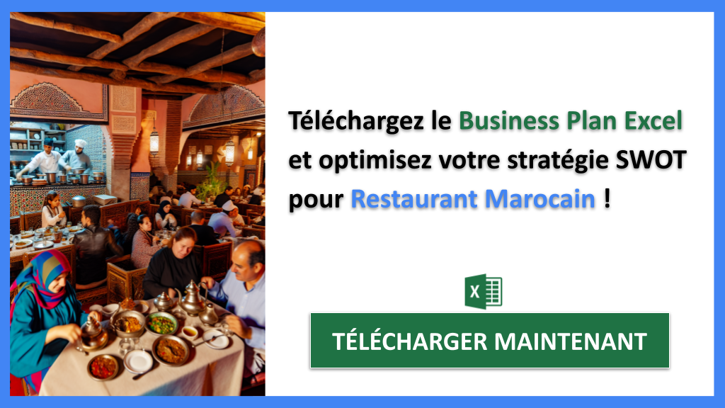 Exemple Business Plan pour Restaurant Marocain - Analyse SWOT Restaurant Marocain- CTA3