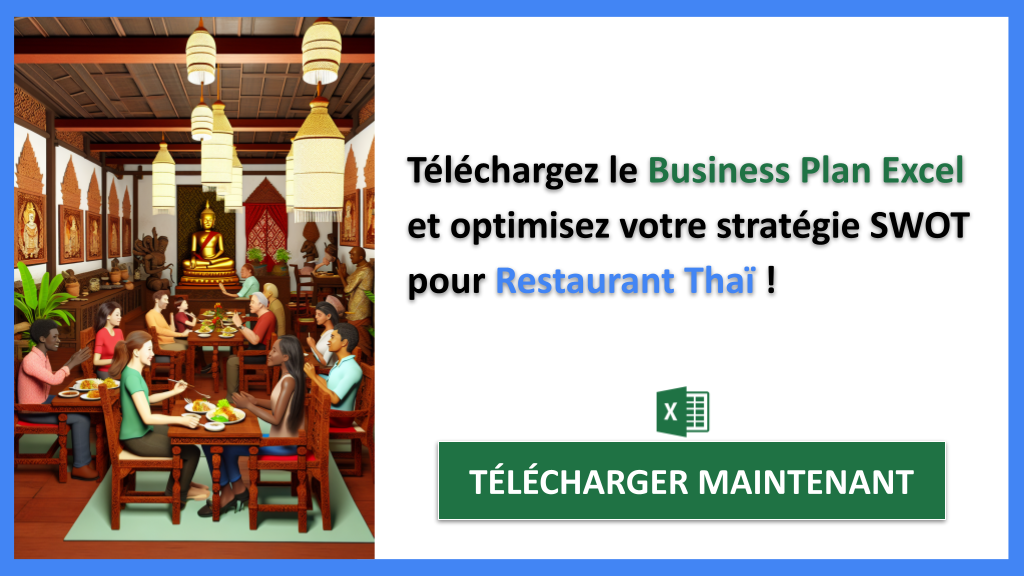 Exemple Business Plan pour Restaurant Thaï - Analyse SWOT Restaurant Thaï- CTA3