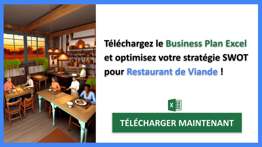Exemple Business Plan pour Restaurant de Viande - Analyse SWOT Restaurant de Viande- CTA3