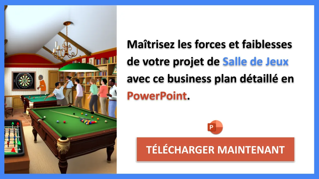 Exemple Business Plan pour Salle de Jeux - Analyse SWOT Salle de Jeux- CTA2
