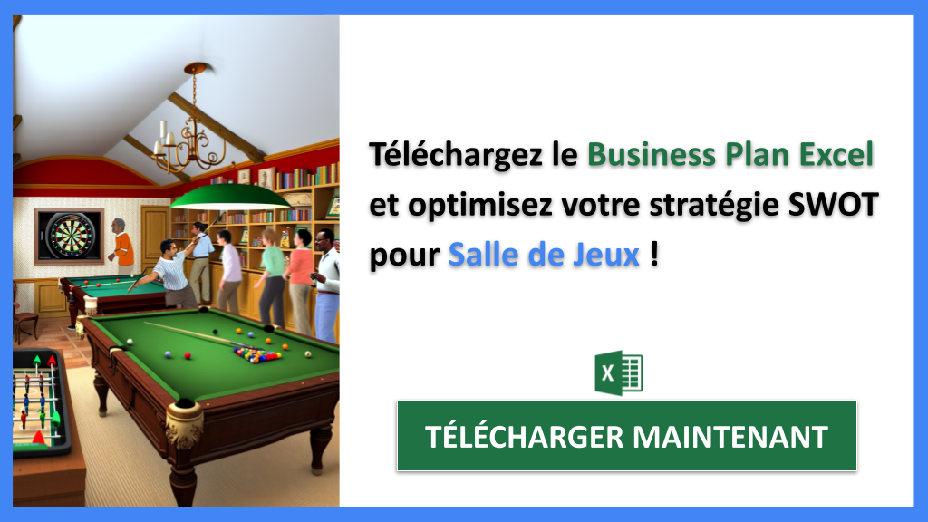 Exemple Business Plan pour Salle de Jeux - Analyse SWOT Salle de Jeux- CTA3
