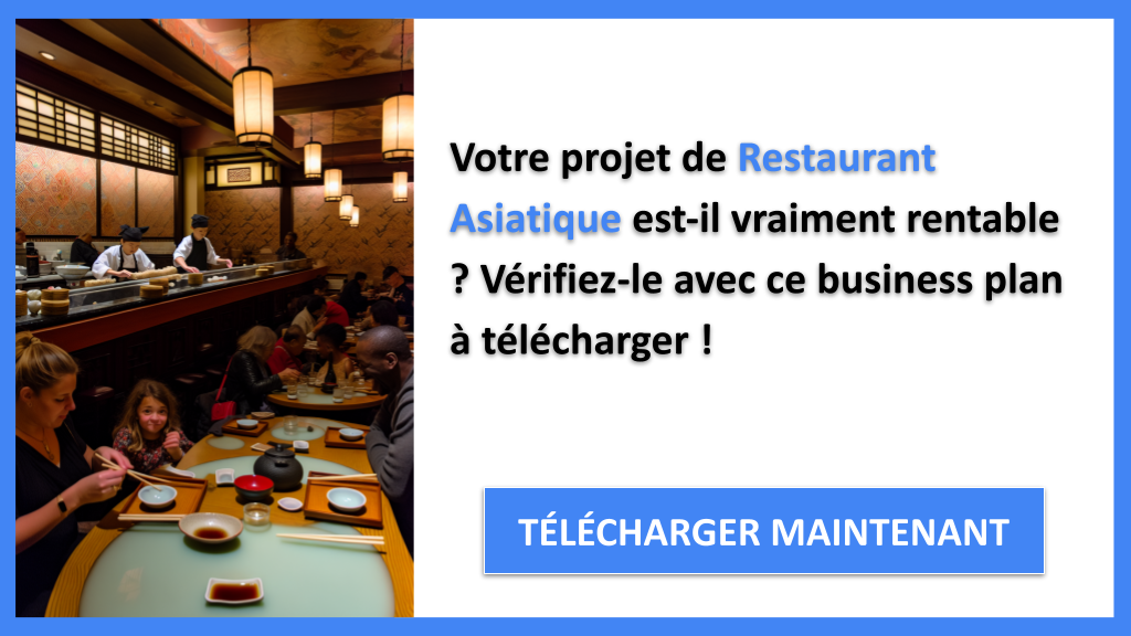 Exemple Business Plan pour Restaurant Asiatique - Restaurant Asiatique Revenus Rentabilité- CTA1