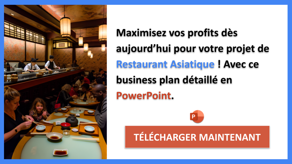 Exemple Business Plan pour Restaurant Asiatique - Restaurant Asiatique Revenus Rentabilité- CTA3