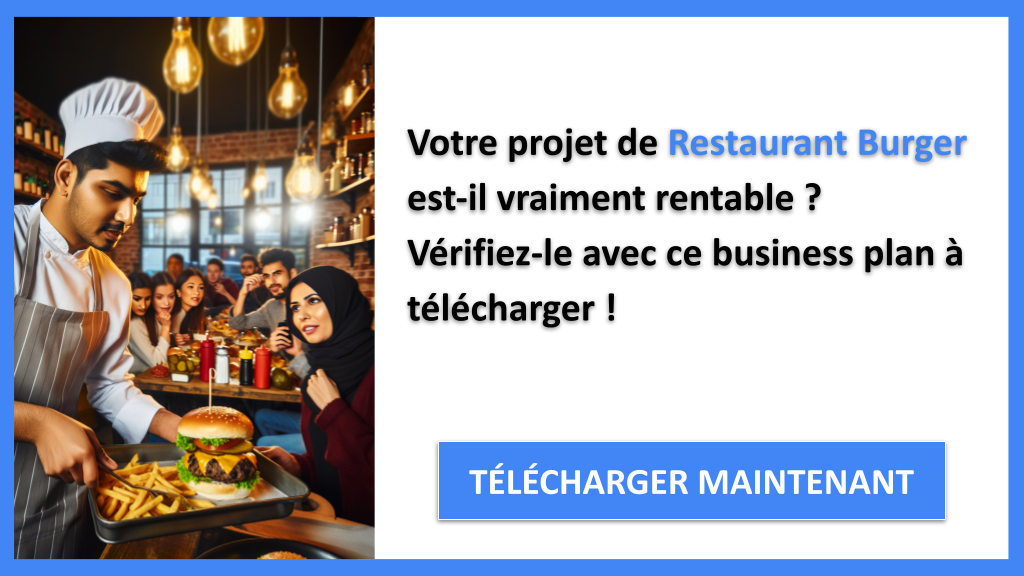 Exemple Business Plan pour Restaurant Burger - Restaurant Burger Revenus Rentabilité- CTA1
