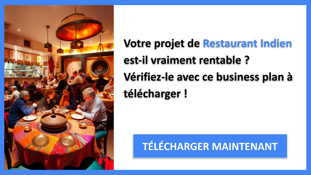 Exemple Business Plan pour Restaurant Indien - Restaurant Indien Revenus Rentabilité- CTA1
