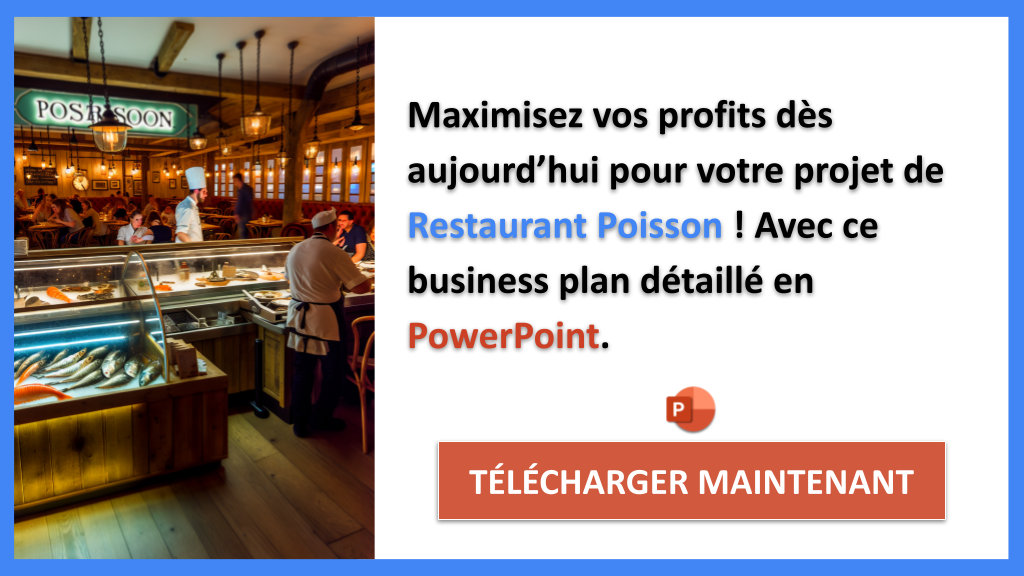 Exemple Business Plan pour Restaurant Poisson - Restaurant Poisson Revenus Rentabilité- CTA3