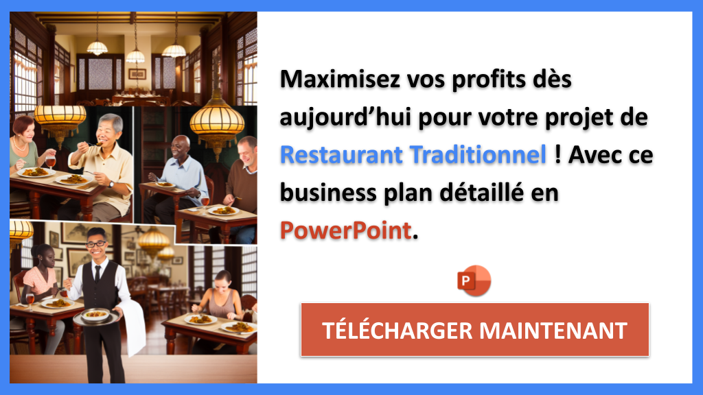 Exemple Business Plan pour Restaurant Traditionnel - Restaurant Traditionnel Revenus Rentabilité- CTA3