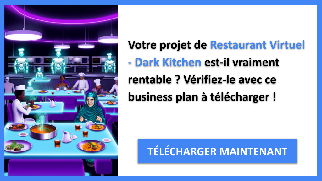 Dark kitchen : combien ça rapporte et à partir de quand être rentable ? 6 Exemple Business Plan pour Restaurant Virtuel - Dark Kitchen - Restaurant Virtuel - Dark Kitchen Revenus Rentabilité- CTA1