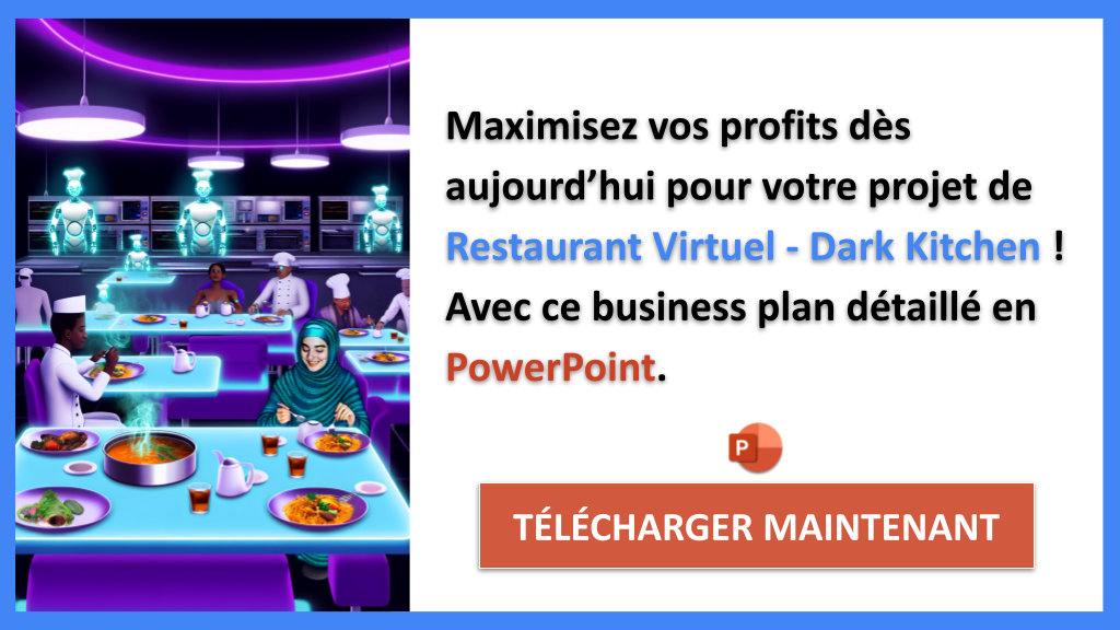 Dark kitchen : combien ça rapporte et à partir de quand être rentable ? 8 Exemple Business Plan pour Restaurant Virtuel - Dark Kitchen - Restaurant Virtuel - Dark Kitchen Revenus Rentabilité- CTA3