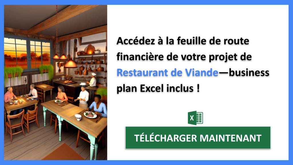 Exemple Business Plan pour Restaurant de Viande - Restaurant de Viande Revenus Rentabilité- CTA2