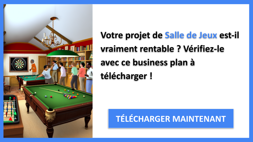 Exemple Business Plan pour Salle de Jeux - Salle de Jeux Revenus Rentabilité- CTA1