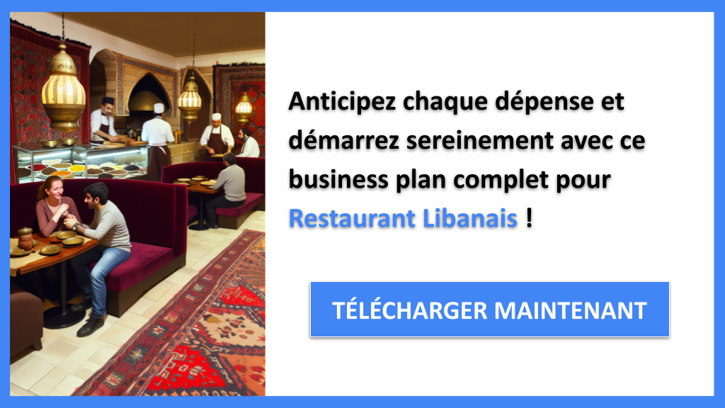 Exemple Business Plan pour Restaurant Libanais - Coût Restaurant libanais- CTA3