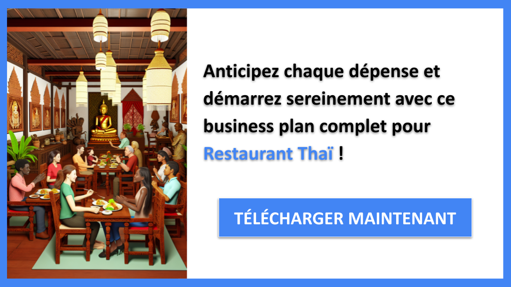Combien faut-il investir pour créer un restaurant thaï ? 8 Exemple Business Plan pour Restaurant Thaï - Coût Restaurant thai- CTA3