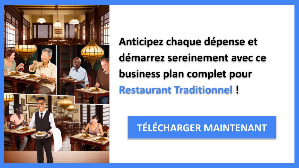 Exemple Business Plan pour Restaurant Traditionnel - Coût Restaurant traditionnel- CTA3