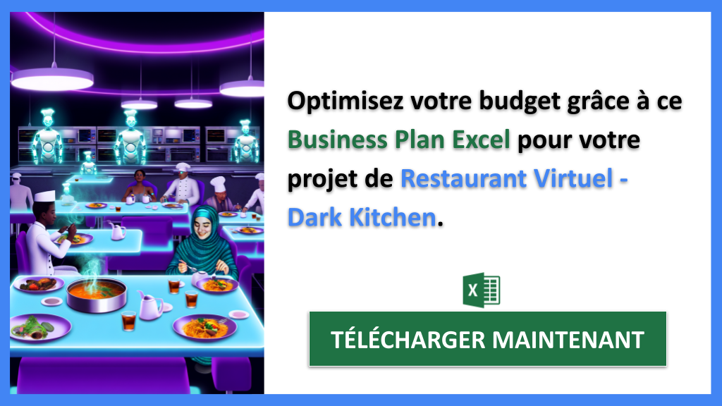 Exemple Business Plan pour Restaurant Virtuel - Dark Kitchen - Coût Dark kitchen- CTA2