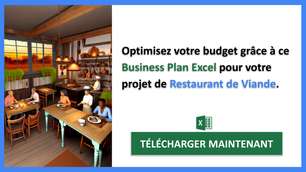 Exemple Business Plan pour Restaurant de Viande - Coût Restaurant de viande- CTA2