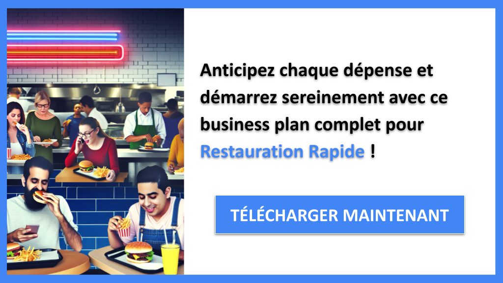 Exemple Business Plan pour Restauration Rapide - Coût Restauration rapide- CTA3