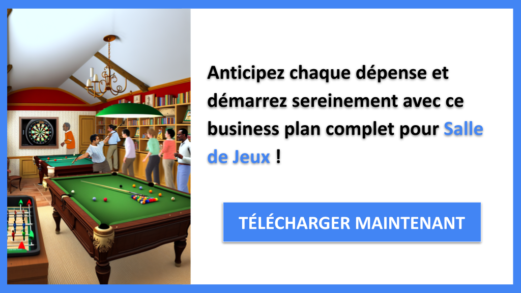 Exemple Business Plan pour Salle de Jeux - Coût Salle de jeux- CTA3