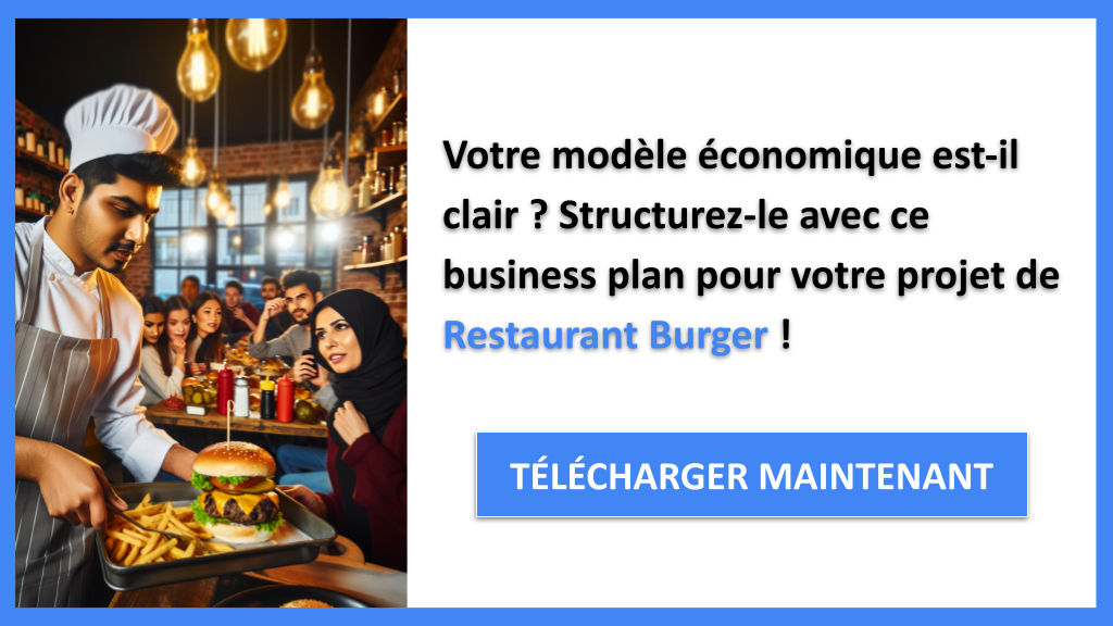 Exemple Business Plan pour Restaurant Burger - Restaurant Burger Business Model Canvas- CTA1