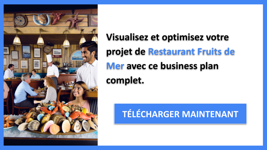 Exemple Business Plan pour Restaurant Fruits de Mer - Restaurant Fruits de Mer Business Model Canvas- CTA3