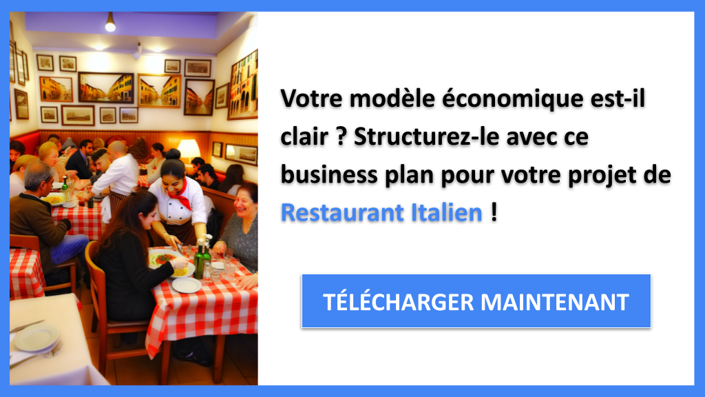 Exemple Business Plan pour Restaurant Italien - Restaurant Italien Business Model Canvas- CTA1