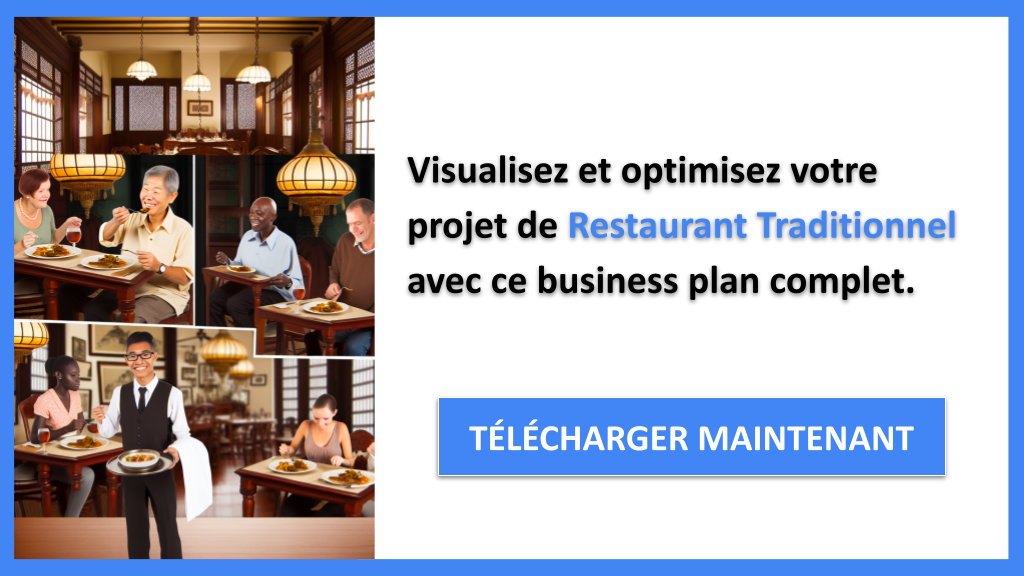Comment structurer un Business Model Canvas pour Restaurant Traditionnel ? 8 Exemple Business Plan pour Restaurant Traditionnel - Restaurant Traditionnel Business Model Canvas- CTA3