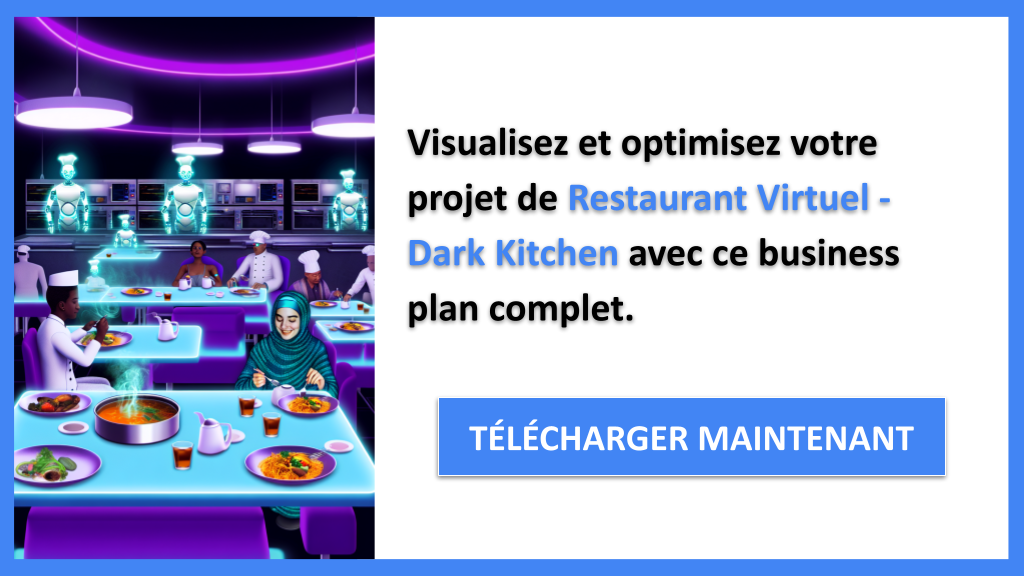 Exemple Business Plan pour Restaurant Virtuel - Dark Kitchen - Restaurant Virtuel - Dark Kitchen Business Model Canvas- CTA3