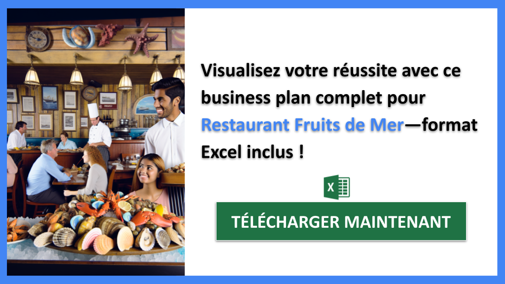 Exemple Business Plan pour Restaurant Fruits de Mer - Restaurant Fruits de Mer Business Plan Exemple- CTA3