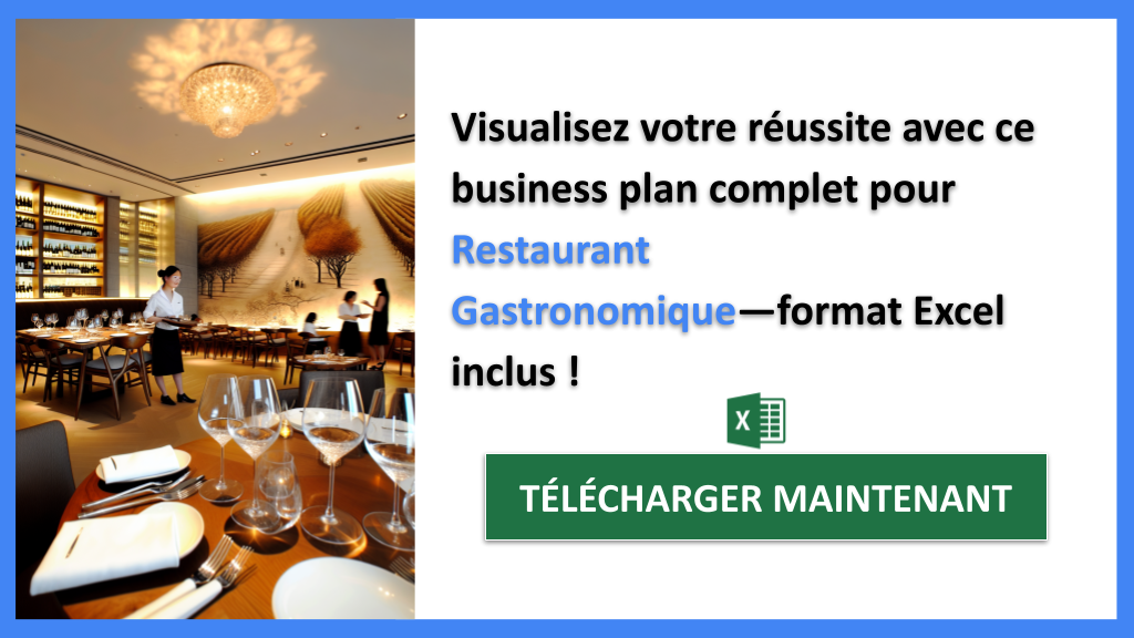 Exemple Business Plan pour Restaurant Gastronomique - Restaurant Gastronomique Business Plan Exemple- CTA3