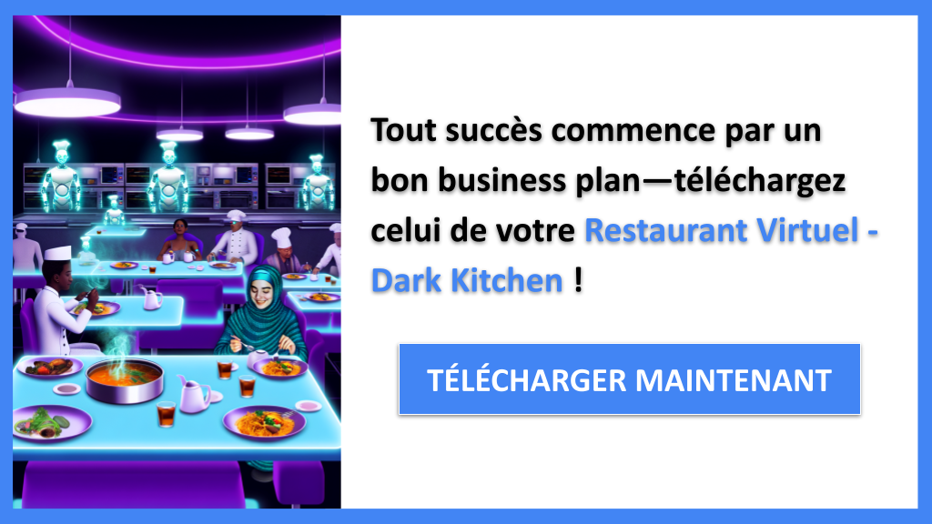 Exemple Business Plan pour Restaurant Virtuel - Dark Kitchen - Restaurant Virtuel Business Plan Exemple- CTA1