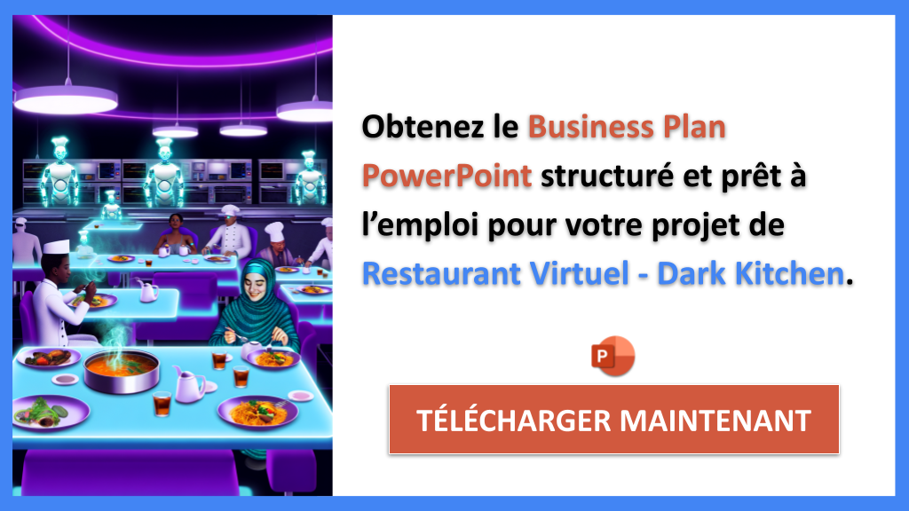 Exemple Business Plan pour Restaurant Virtuel - Dark Kitchen - Restaurant Virtuel Business Plan Exemple- CTA2