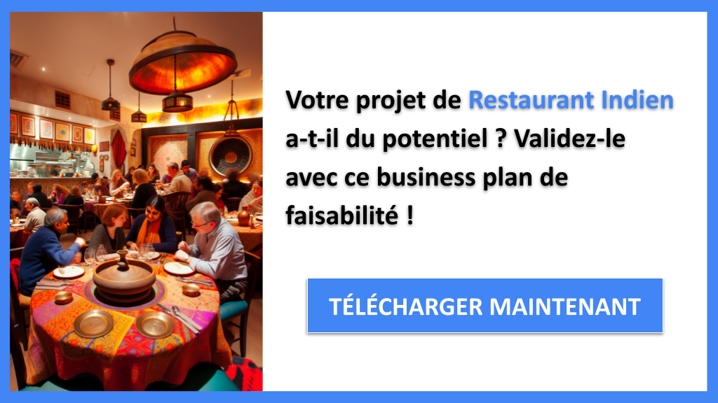 Exemple Business Plan pour Restaurant Indien - Étude Faisabilité Restaurant Indien- CTA1