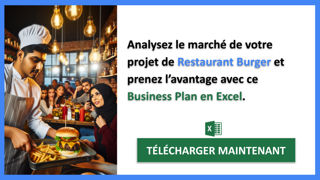 Exemple Business Plan pour Restaurant Burger - Étude de la Concurrence Restaurant Burger- CTA2