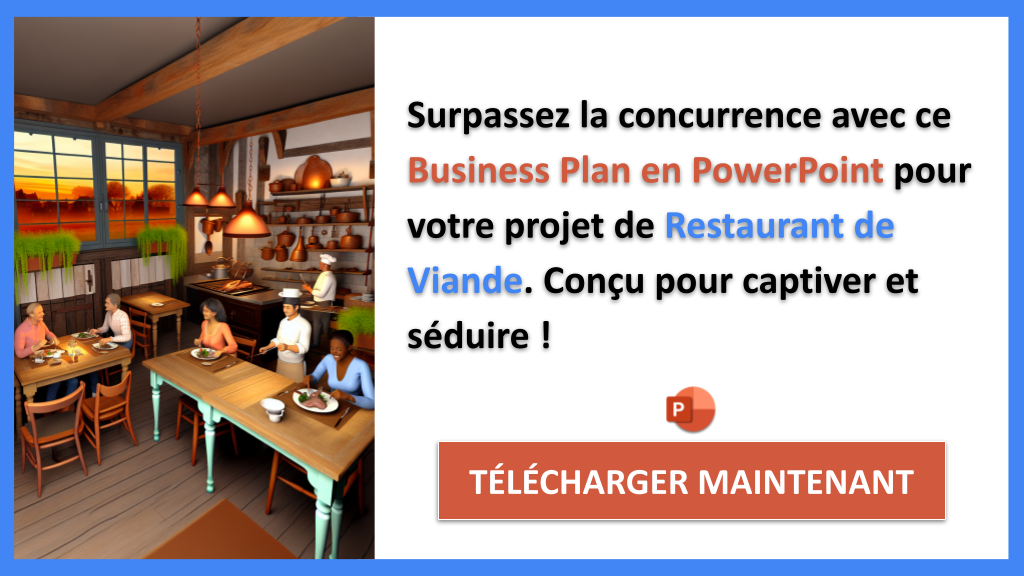 Exemple Business Plan pour Restaurant de Viande - Étude de la Concurrence Restaurant de Viande- CTA3