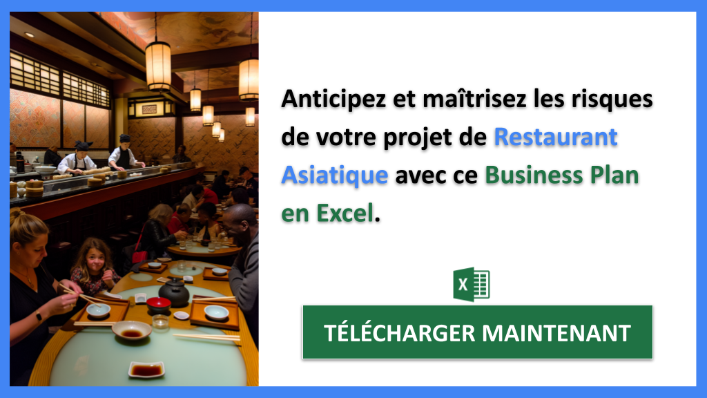 Exemple Business Plan pour Restaurant Asiatique - Gestion des Risques Restaurant Asiatique- CTA2