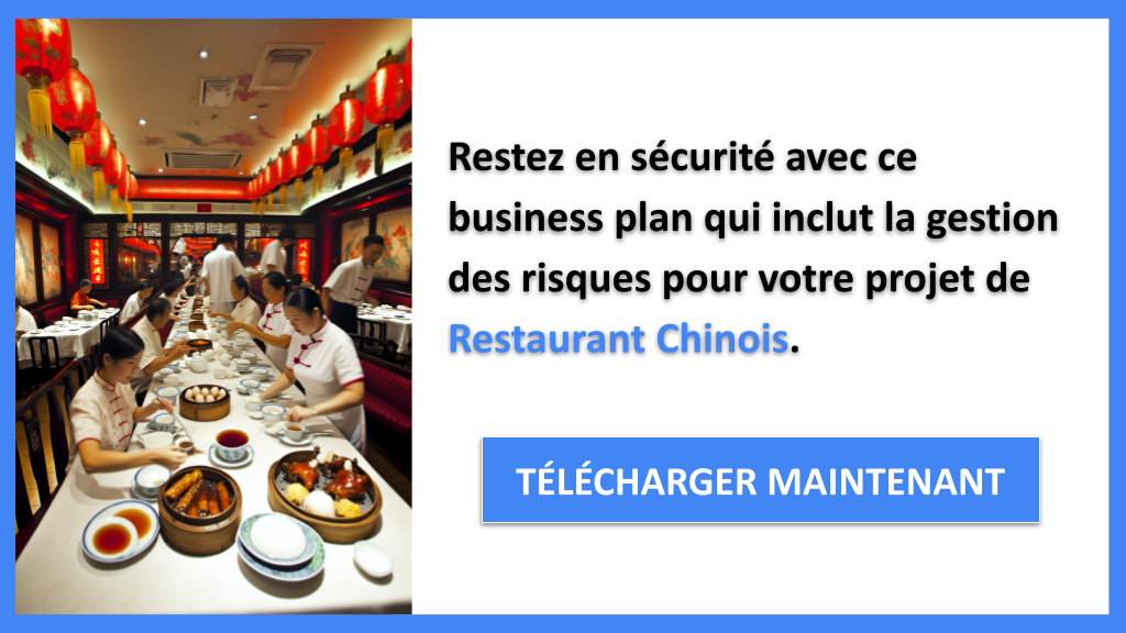 Exemple Business Plan pour Restaurant Chinois - Gestion des Risques Restaurant Chinois- CTA3