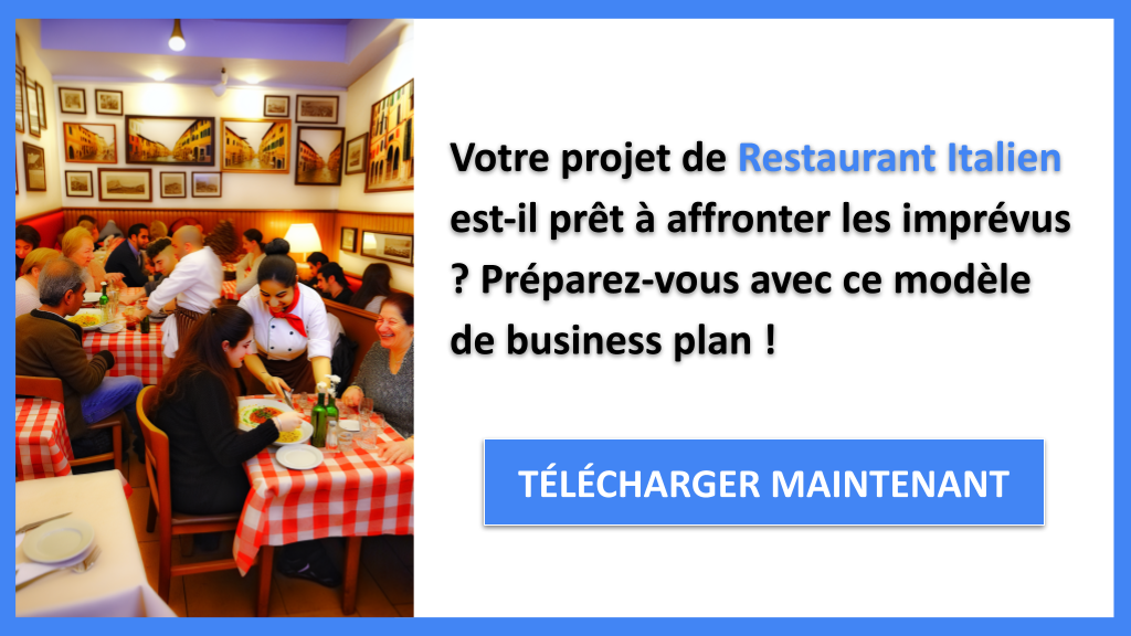 Exemple Business Plan pour Restaurant Italien - Gestion des Risques Restaurant Italien- CTA1